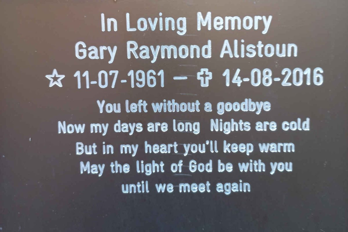 ALISTOUN Gary Raymond 1961-2016