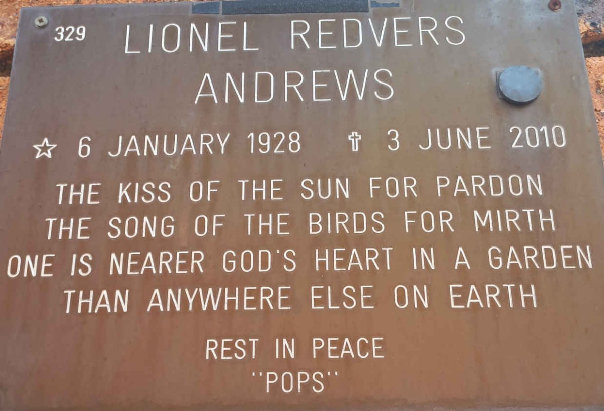 ANDREWS Lionel Redvers 1928-2010