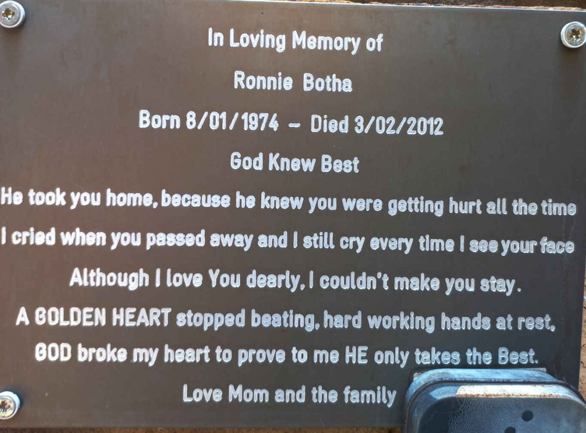 BOTHA Ronnie 1974-2012