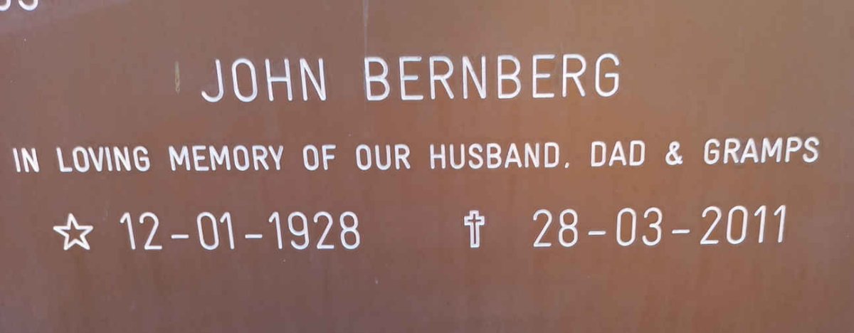 BERNBERG John 1928-2011