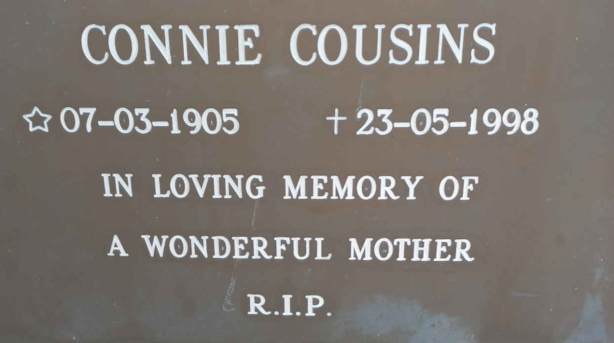 COUSINS Connie 1905-1998