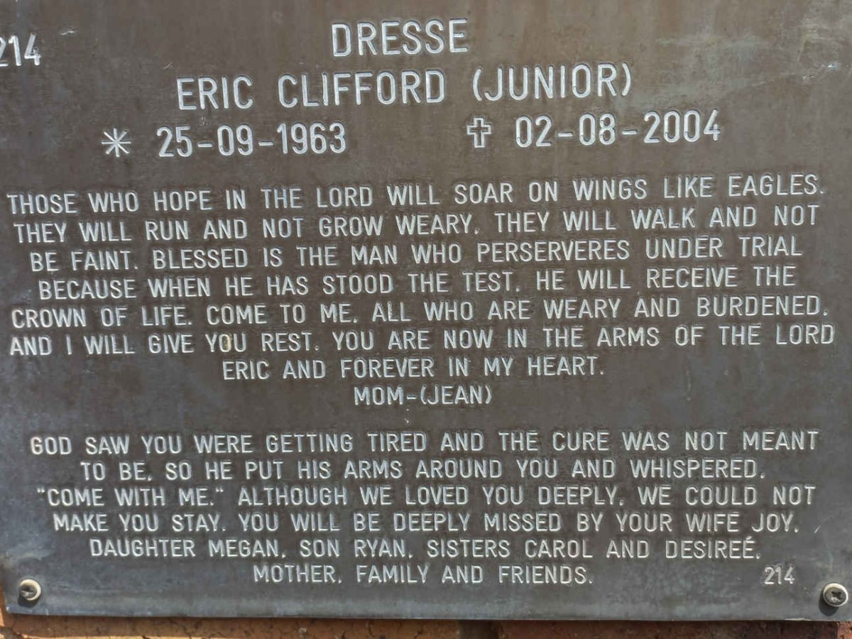DRESSE Eric Clifford 1963-2004