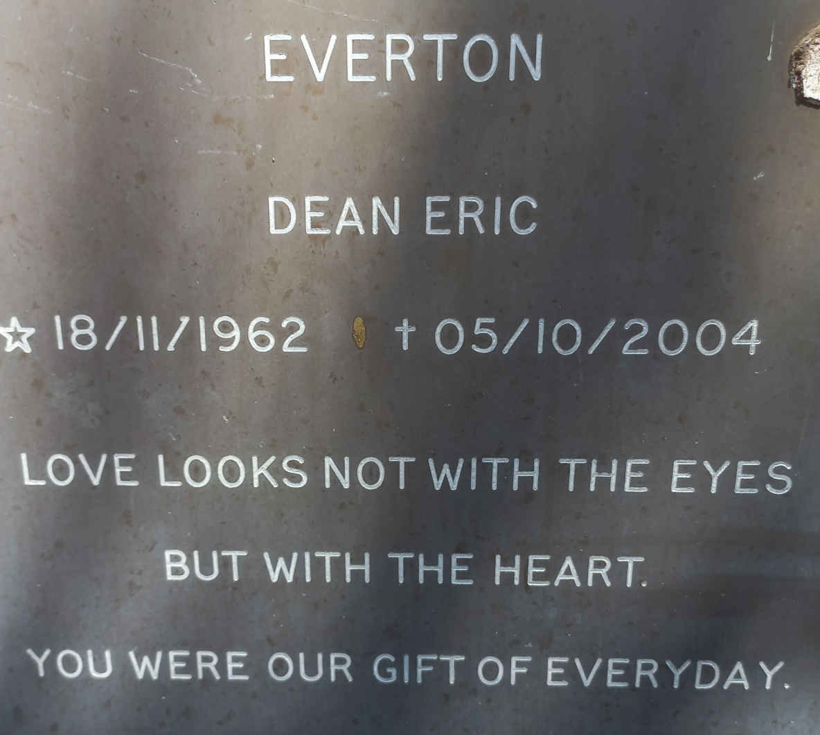 EVERTON Dean Eric 1962-2004