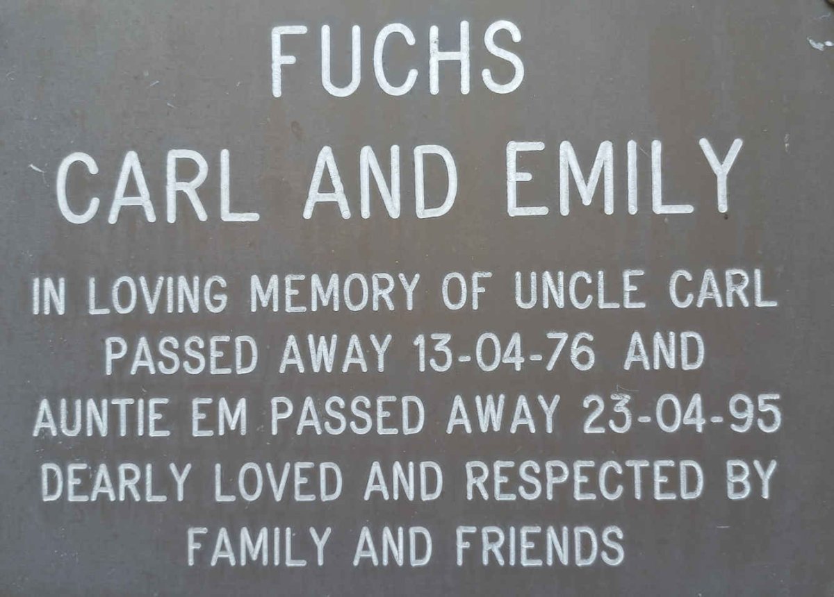 FUCHS Carl -1976 &amp; Emily -1995
