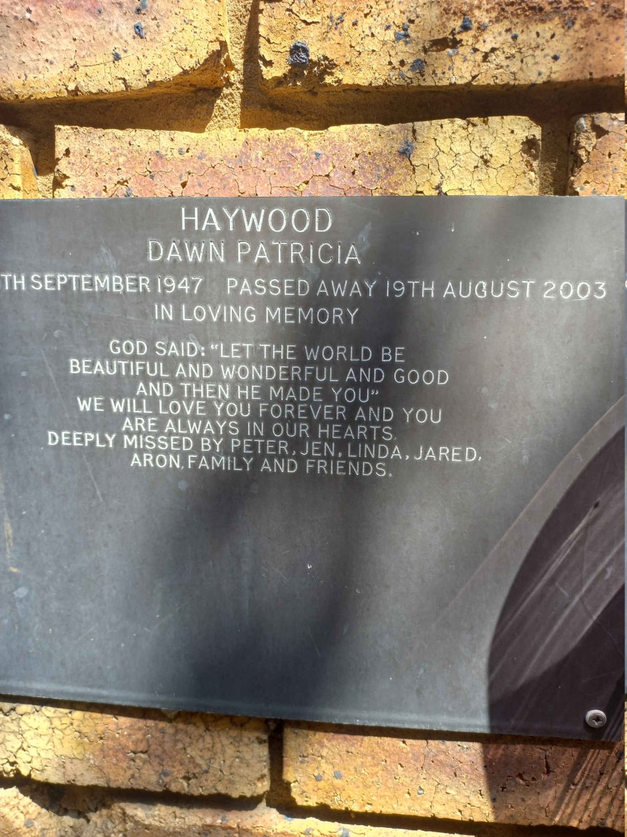 HAYWOOD Dawn Patricia 1947-2003
