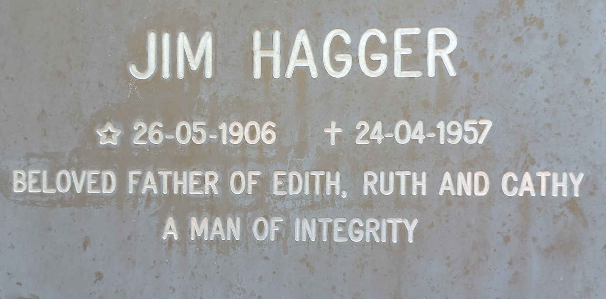 HAGGER Jim 1906-1957