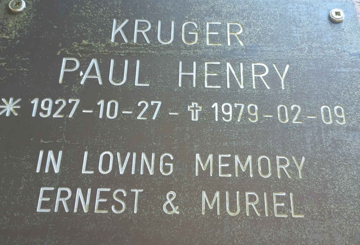 KRUGER Paul Henry 1927-1979