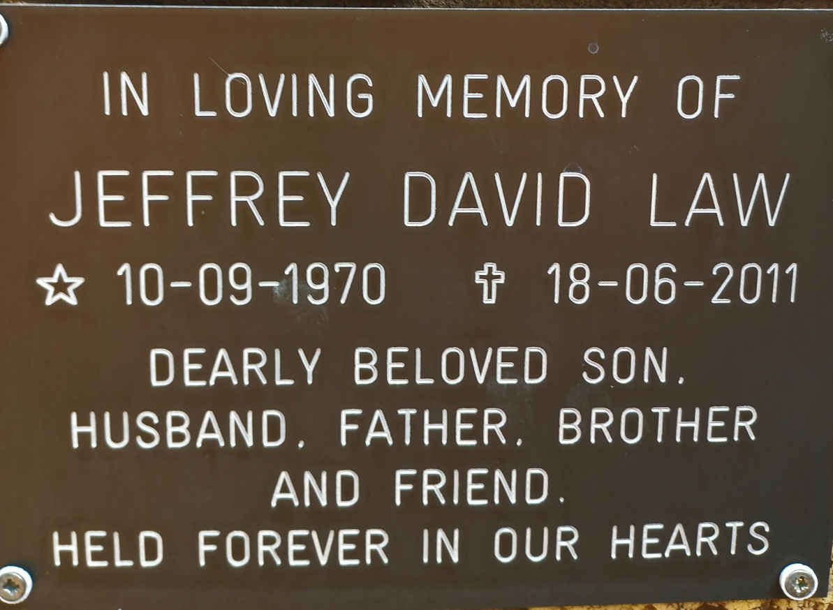 LAW Jeffrey David 1970-2011