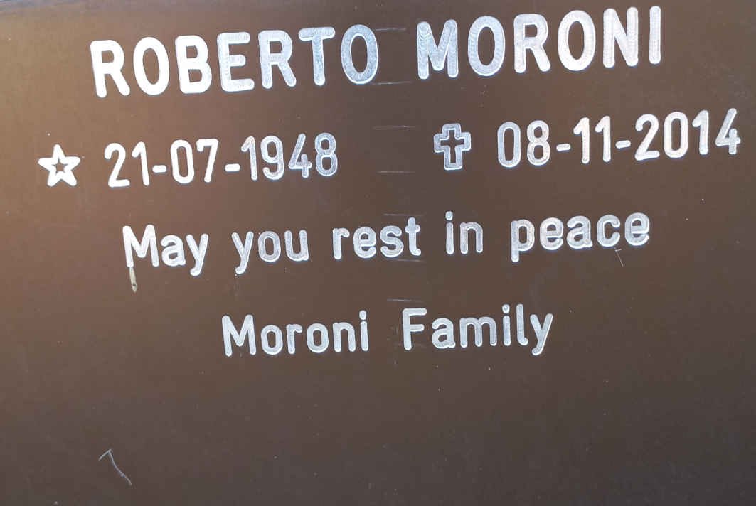 MORONI Roberto 1948-2014