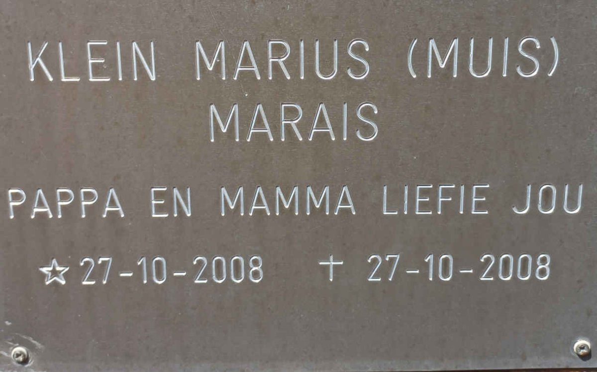 MARAIS Marius 2008-2008