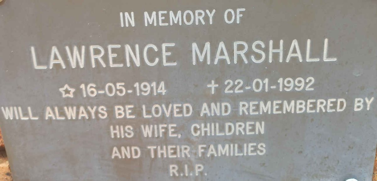 MARSHALL Lawrence 1914-1992