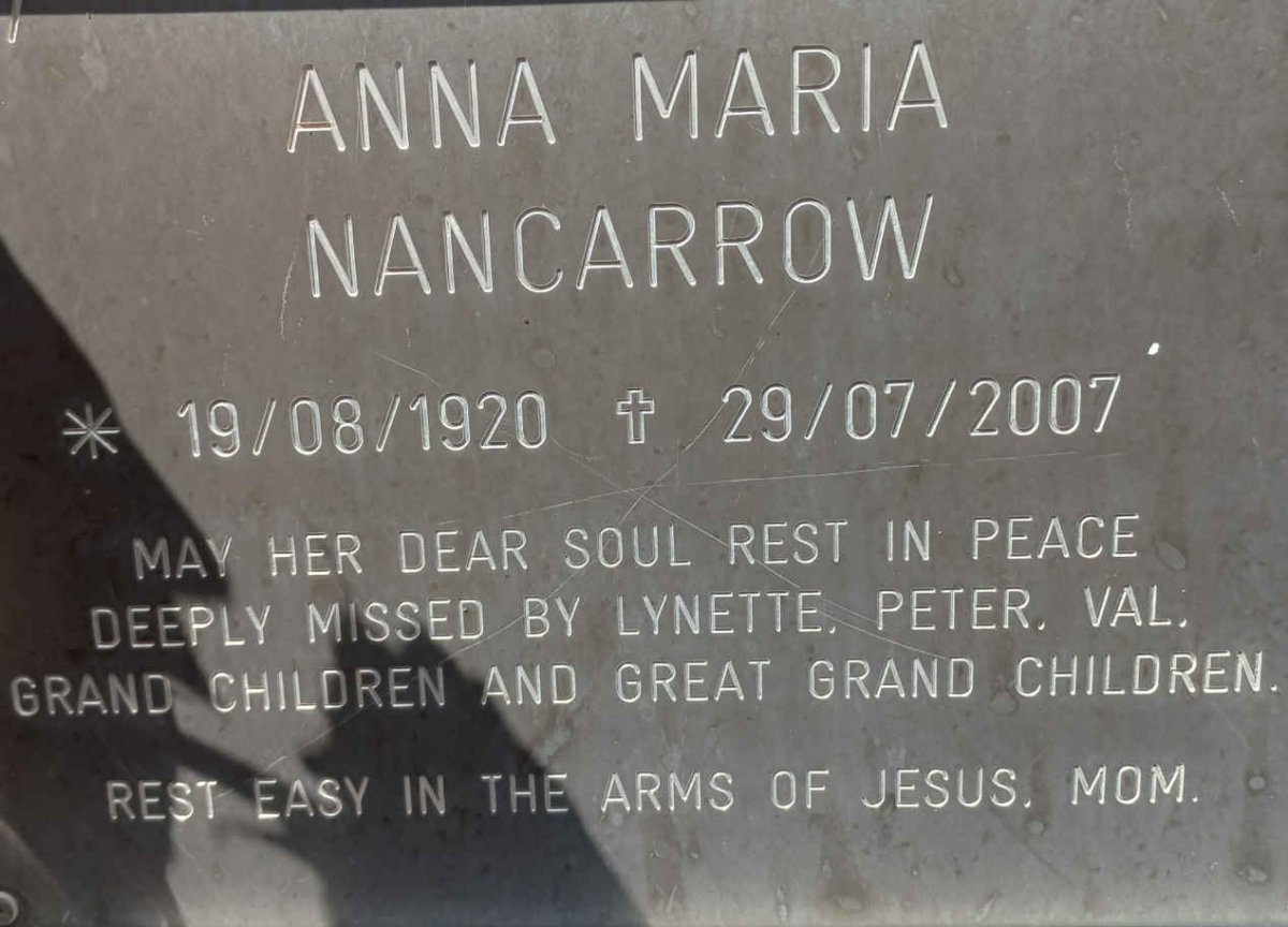 NANCARROW Anna Maria 1920-2007