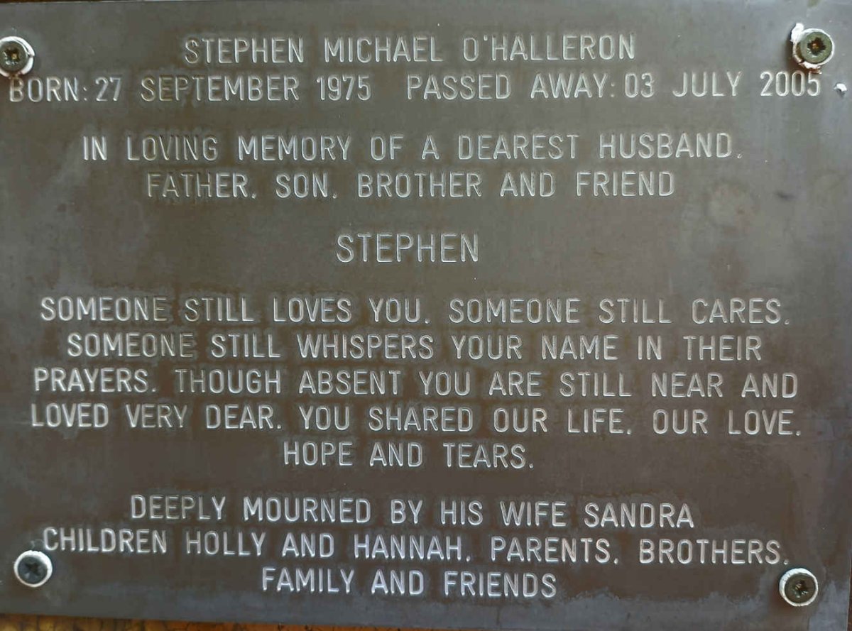 O'HALLERON Stephen Michael 1975-2005