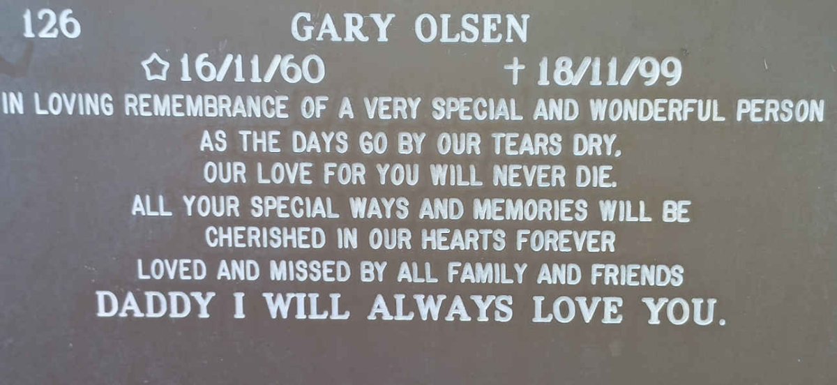 OLSEN Gary 1960-1999