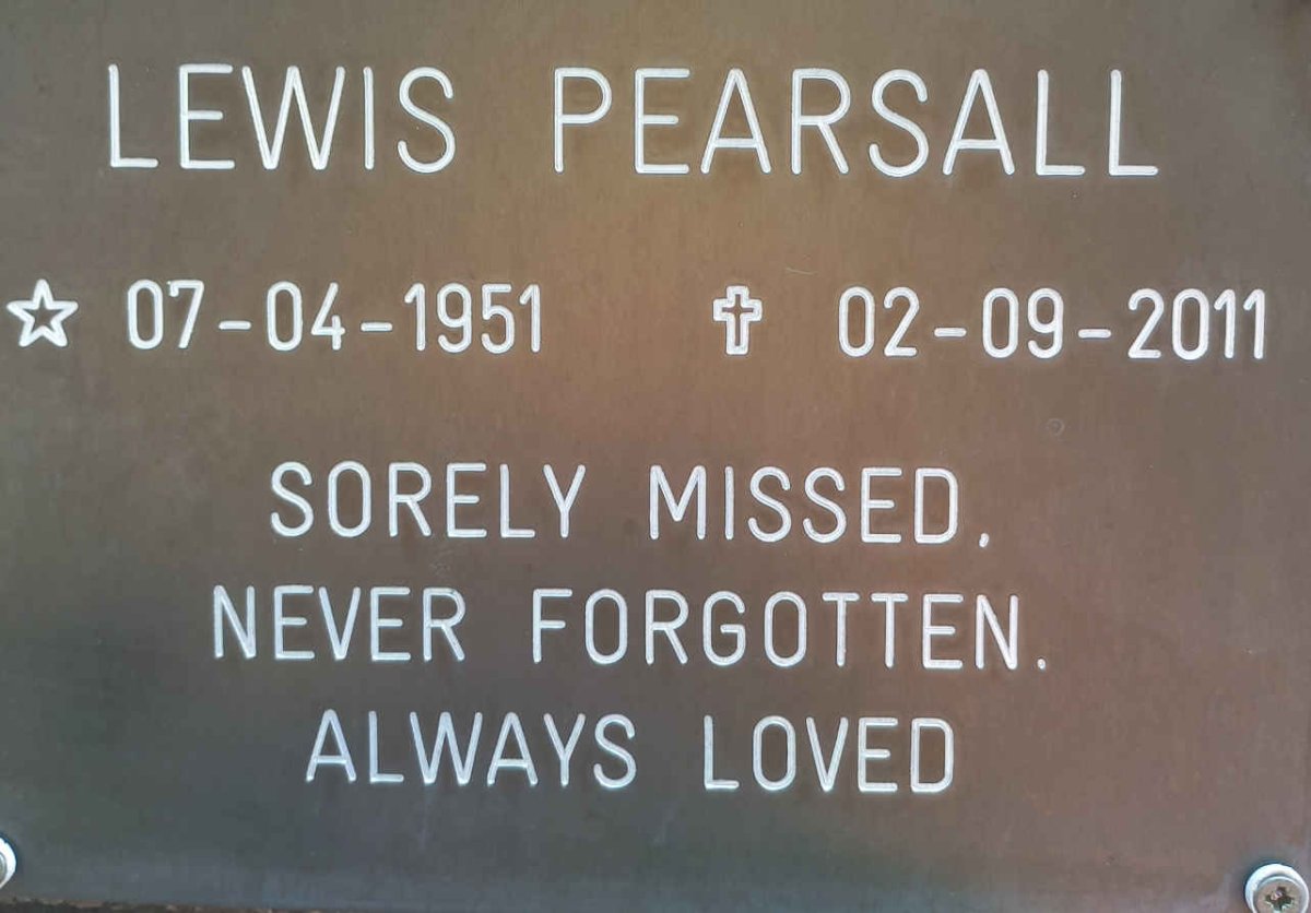 PEARSALL Lewis 1951-2011