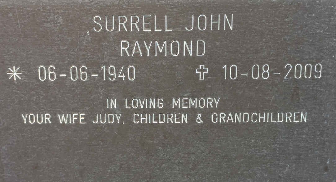 RAYMOND Surrell John 1940-2009