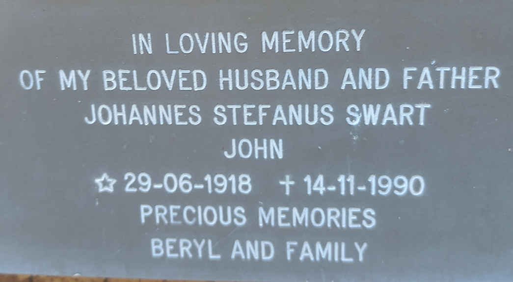 SWART Johannes Stefanus 1918-1990