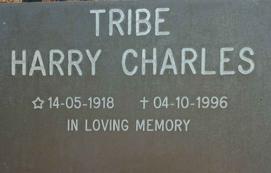TRIBE Harry Charles 1918-1996