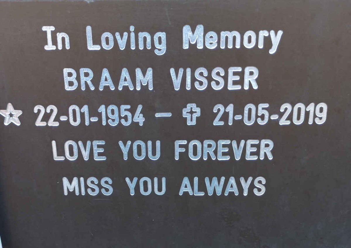 VISSER Braam 1954-2019