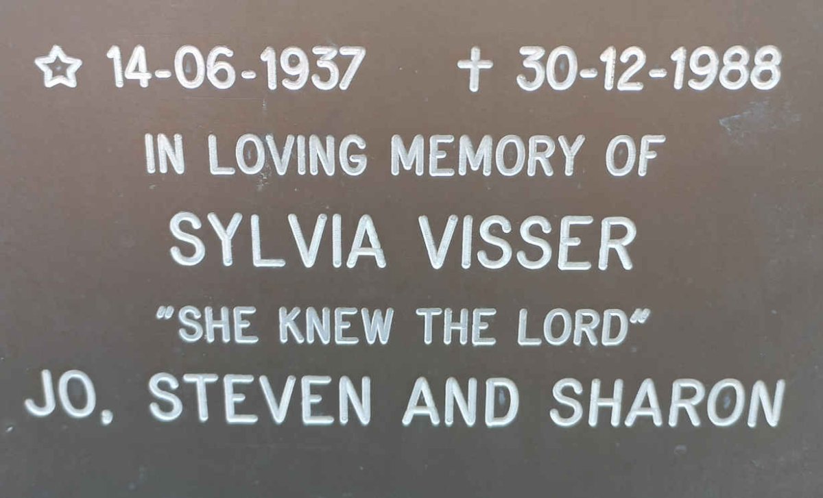VISSER Sylvia 1937-1988