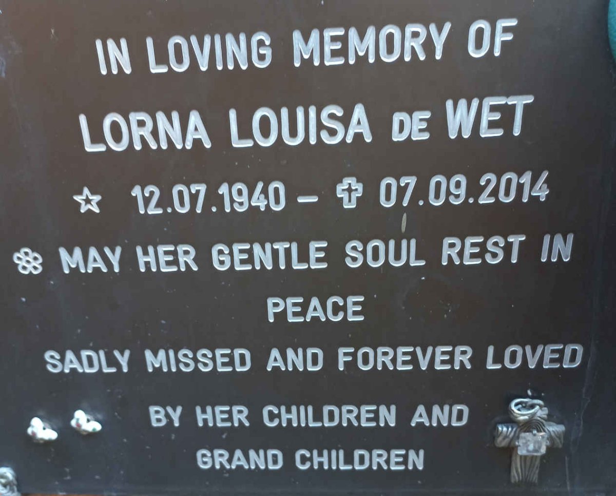 WET Lorna Louisa, de 1940-2014