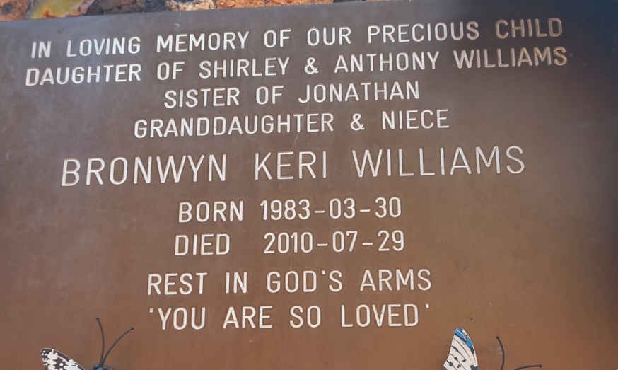 WILLIAMS Bronwyn Keri 1983-2010