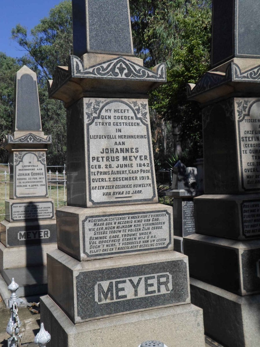 MEYER Johannes Petrus 1842-1919