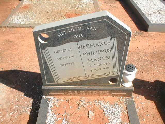 ALBERTS Hermanus Philippus 1968-1981