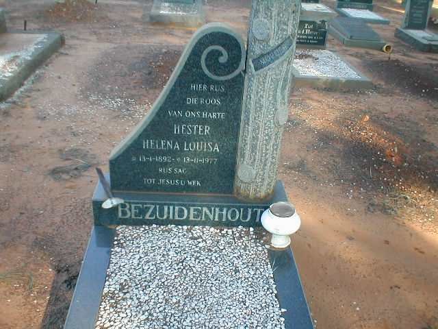 BEZUIDENHOUT Hester Helena Louisa 1892-1977