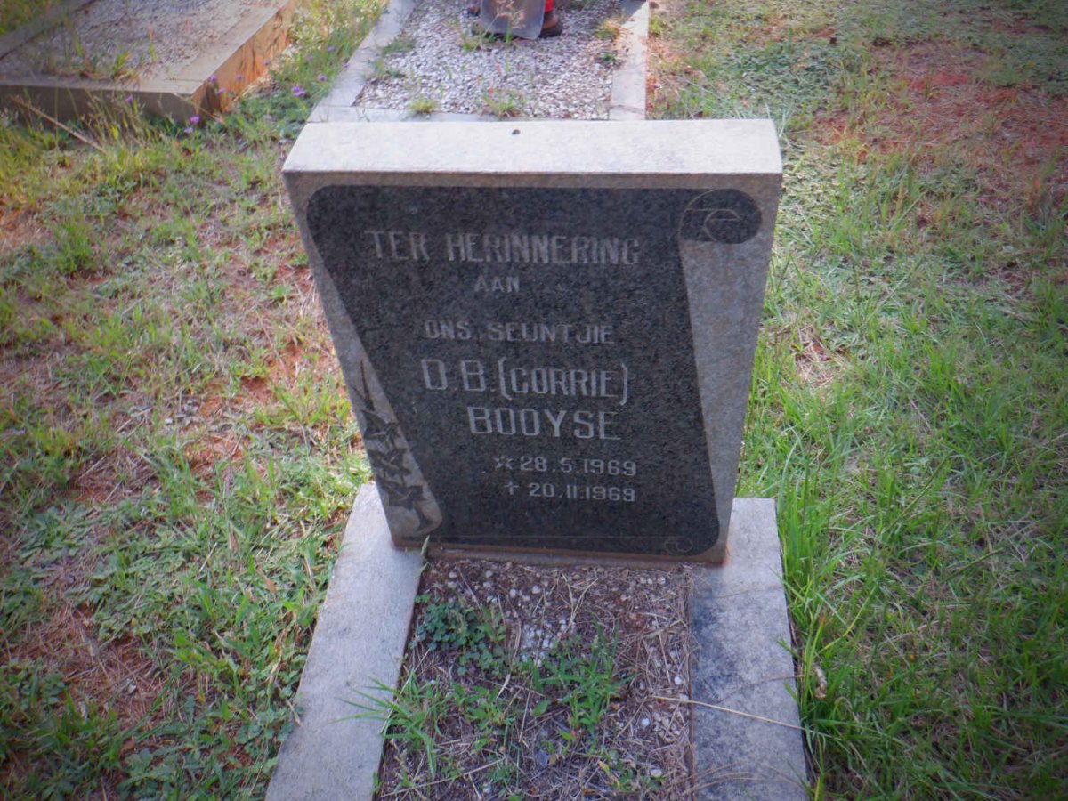BOOYSE D.B. 1969-1969