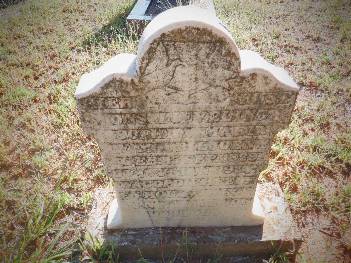 BILJOEN Sophia Maria, van 1929-1934