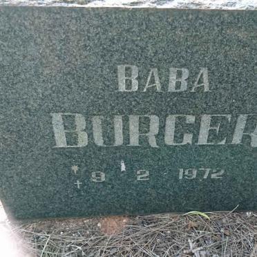 BURGER 1972-1972