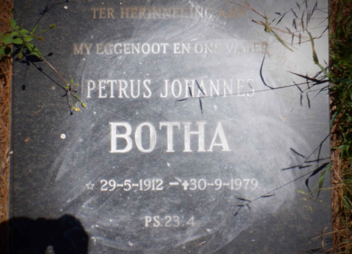 BOTHA Petrus Johannes 1912-1979