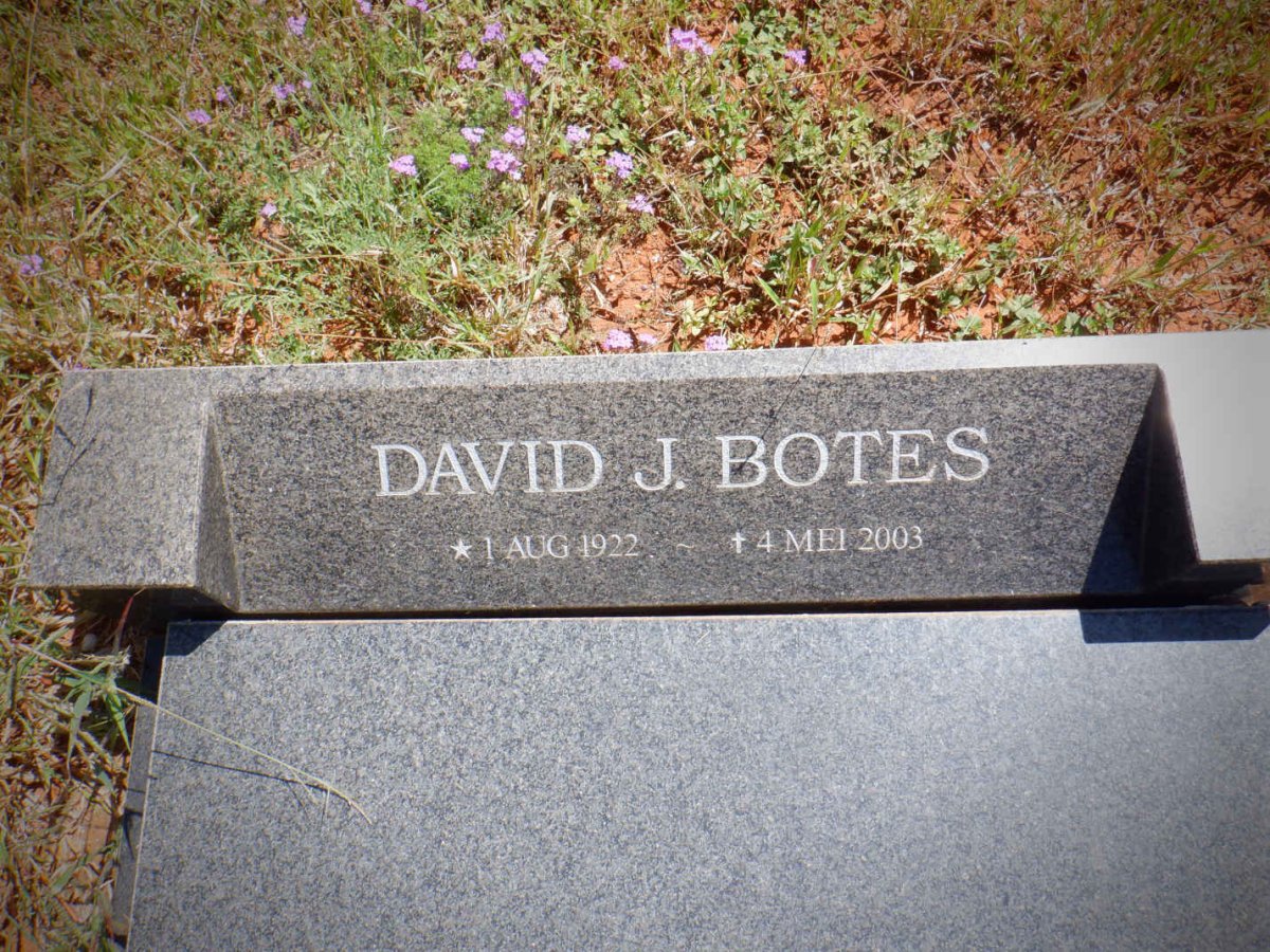 BOTES David J. 1922-2003