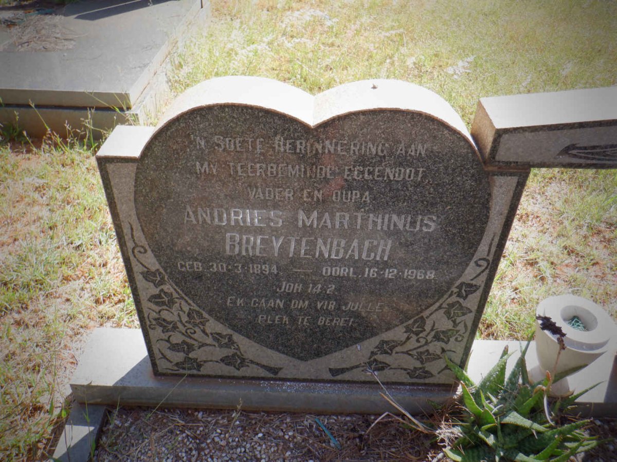 BREYTENBACH Andries Marthinus 1894-1968 &amp; Johanna Jacoba Susanna BEZUIDENHOUT 1902-1981