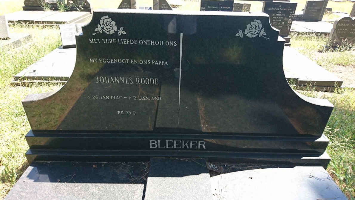 BLEEKER Johannes Roode 1940-1980