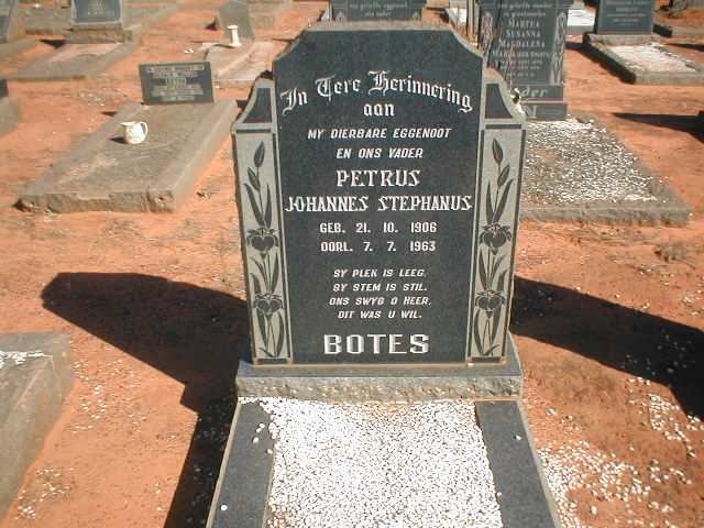 BOTES Petrus Johannes Stephanus 1906-1963
