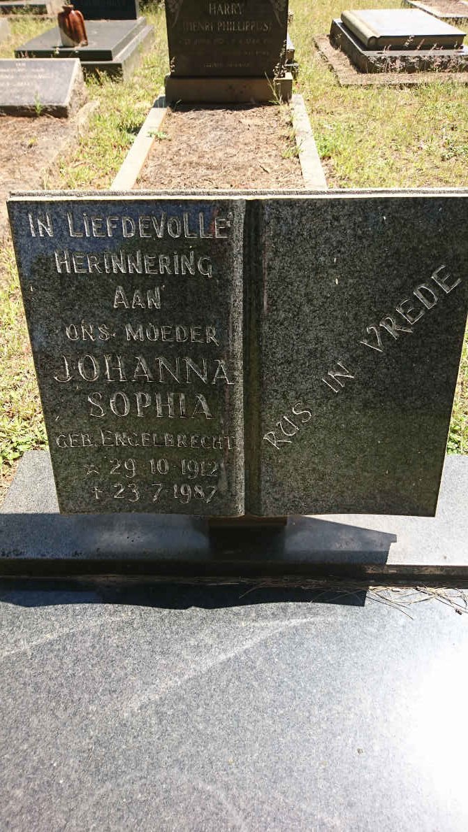 BEUKES Johanna Sophia nee ENGELBRECHT 1912-1987
