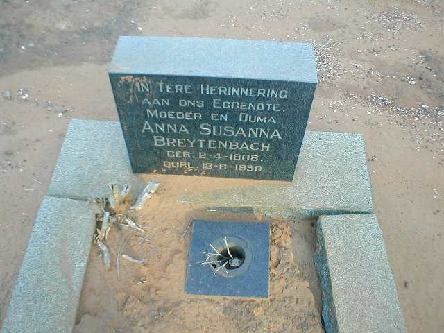 BREYTENBACH Anna Susanna 1908-1950