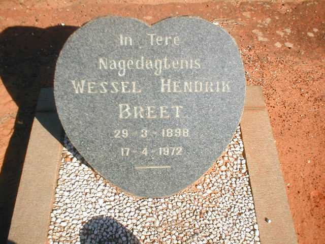 BREET Wessel Hendrik 1898-1972