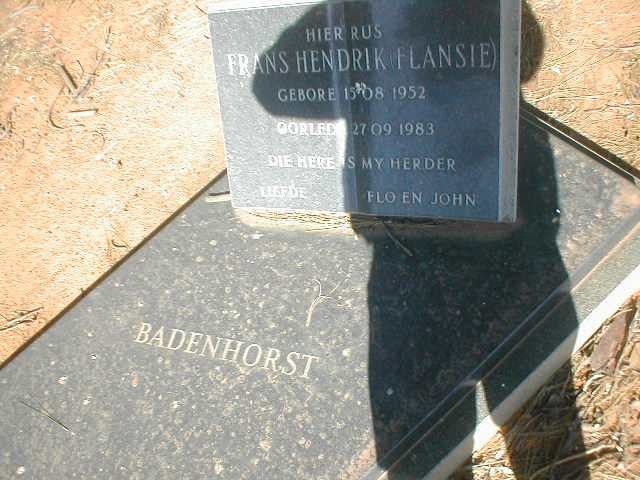 BADENHORST Frans Hendrik 1952-1983
