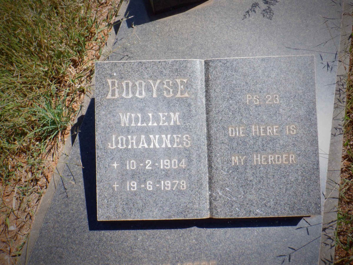 BOOYSE Willem Johannes 1904-1979