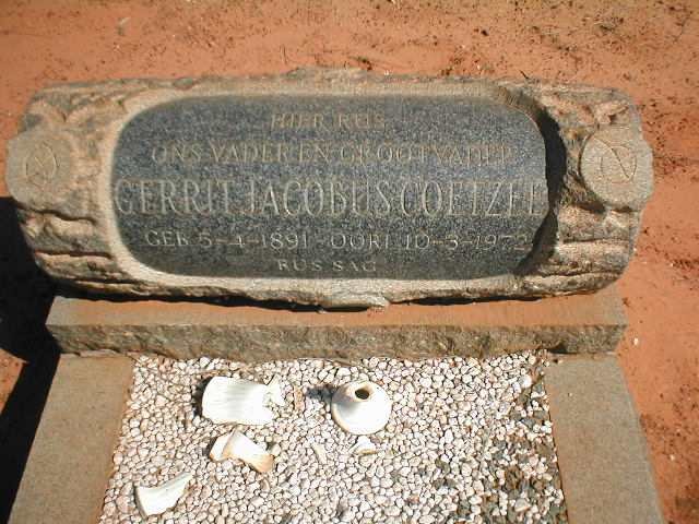 COETZEE Gerrit Jacobus 1891-1972