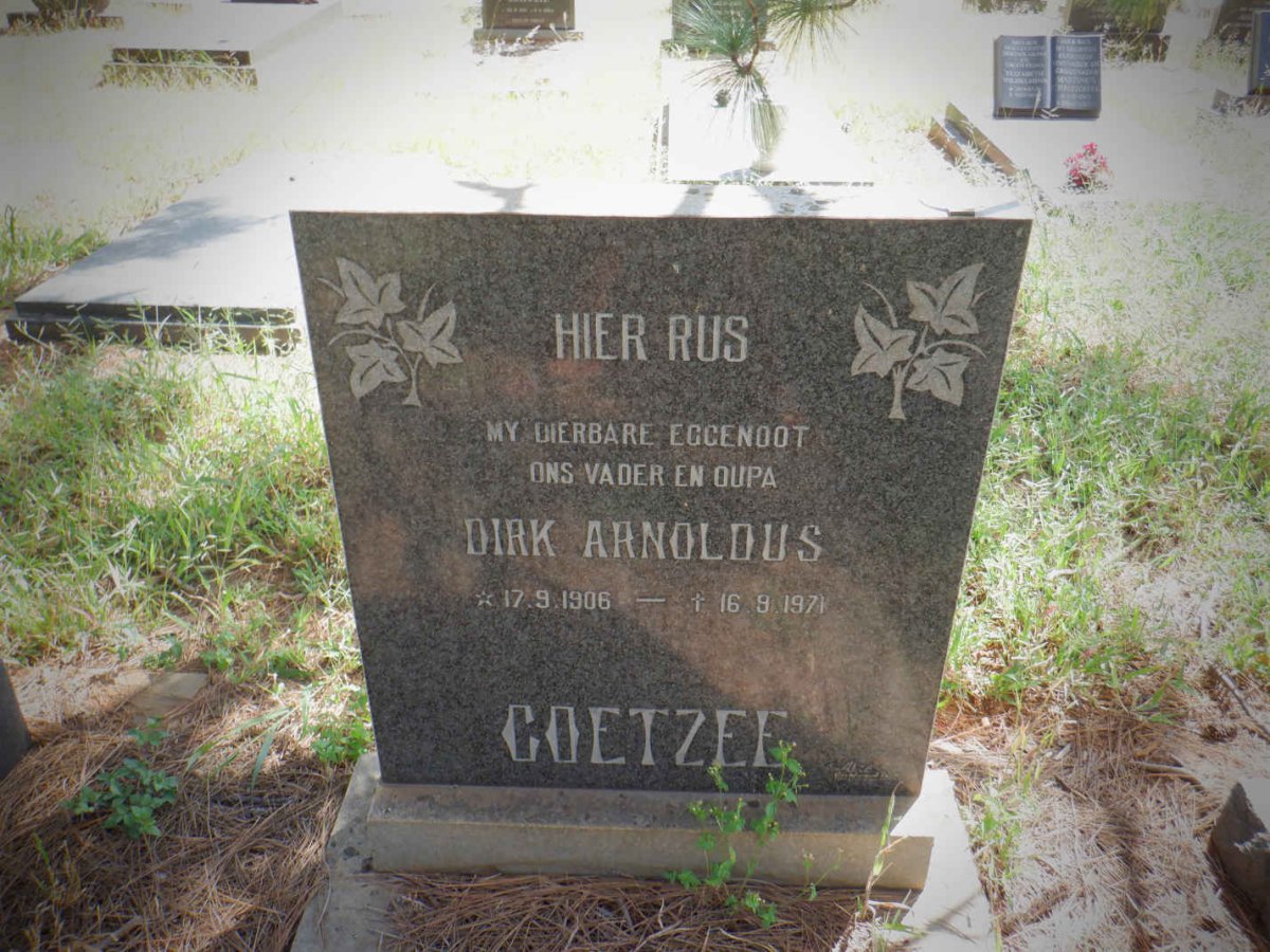 COETZEE Dirk Arnoldus 1906-1971
