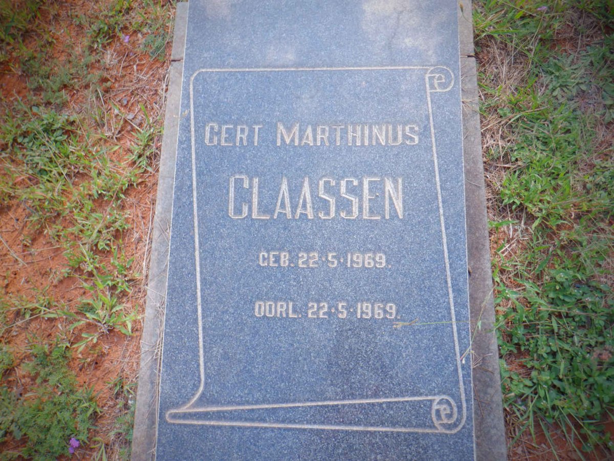 CLAASSEN Gert Marthinus 1969-1969