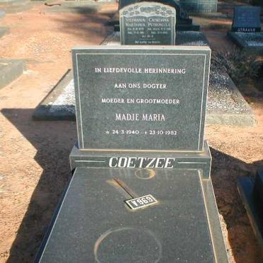 COETZEE Madje Maria 1940-1982