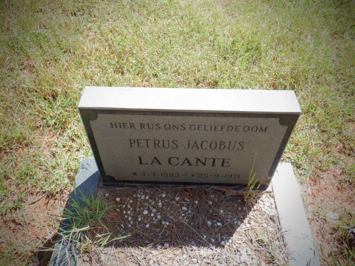 CANTE Petrus Jacobus, la 1885-1971