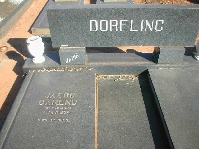 DORFLING Jacob Barend 1927-1977