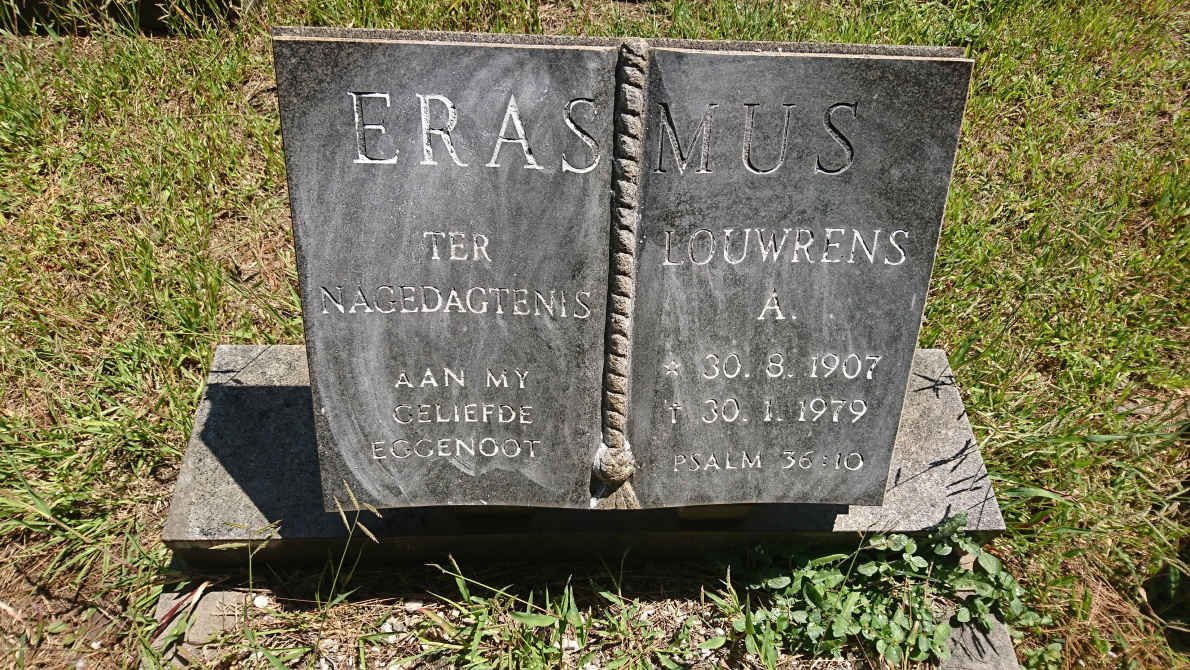 ERASMUS Louwrens A. 1907-1979