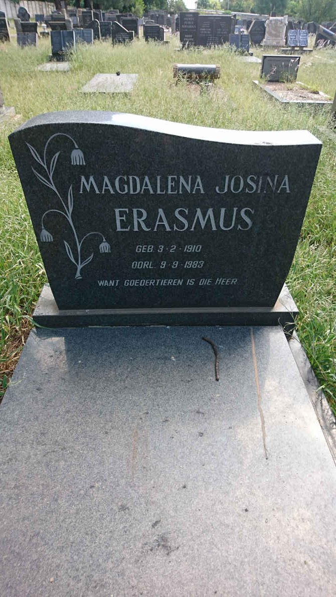 ERASMUS Magdalena Josina 1910-1983